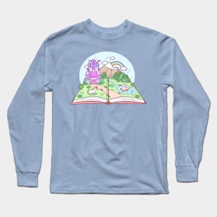 Book Landscape Long Sleeve T-Shirt